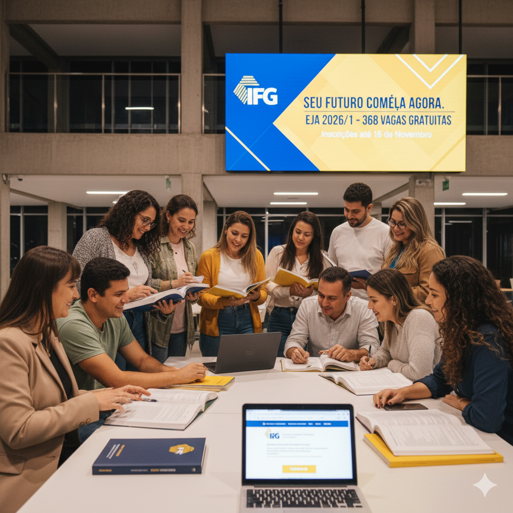 IFG Abre 368 Vagas Gratuitas em Cursos Técnicos EJA 2026/1!